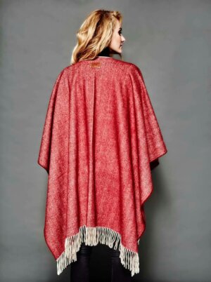 PONCHO DEIA LONG BORDEAUX