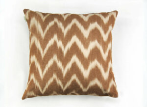 Housse Coussin IKAT TALAIA MARRON