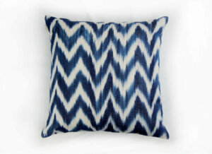 Housse Coussin IKAT TALAIA BLEU MIG