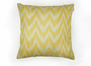 Housse Coussin IKAT TALAIA JAUNE