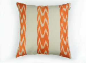 Housse Coussin IKAT MASSANELLA ORANGE