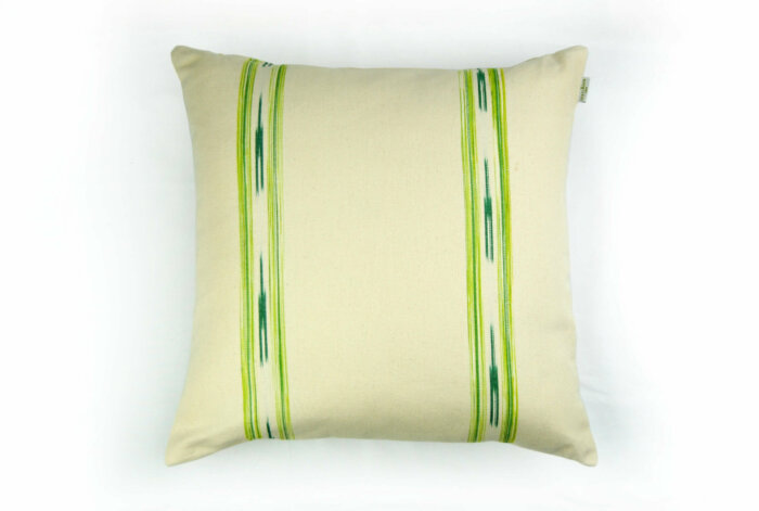 Housse Coussin IKAT TOMIR VERT