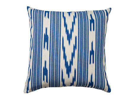 Housse Coussin IKAT GORG BLAU