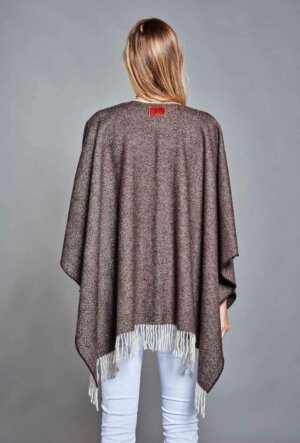 PONCHO DEIA COURT MARRON FONCÉ