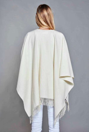 PONCHO MAYAS ECRU Poncho léger