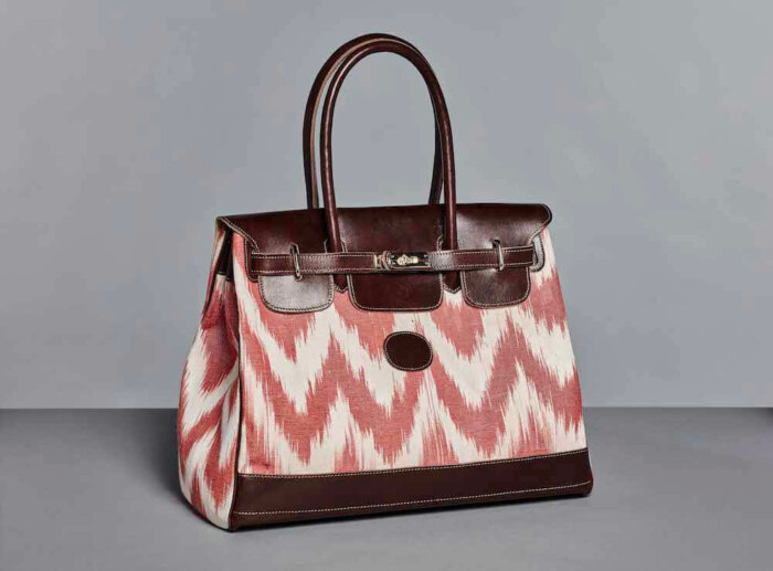 SAC CARMEN MEDIUM IKAT ROUGE