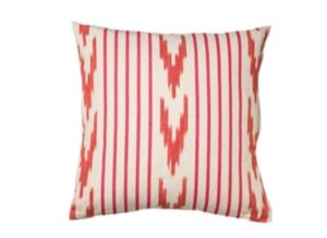 Housse Coussin IKAT GALATZO VERMEIL