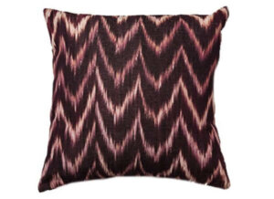 Housse Coussin IKAT TALAIA AUBERGINE