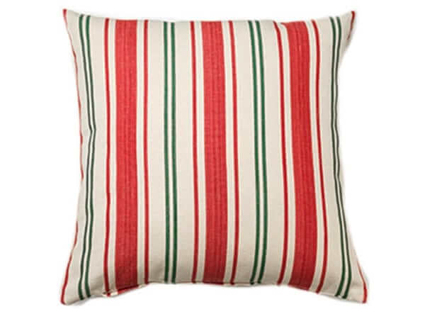 Housse Coussin IKAT RAMPI ROUGE ET VERT