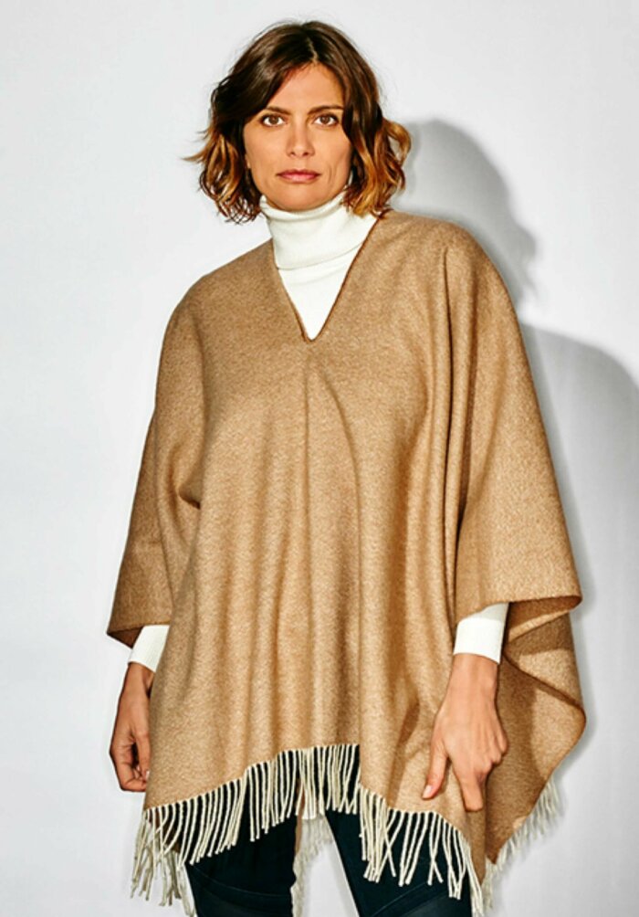 PONCHO MAYAS CAMEL poncho léger