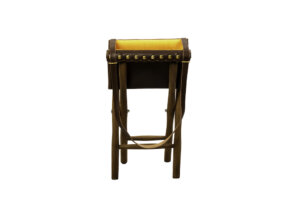 TABOURET TOILE IKAT ORANGE
