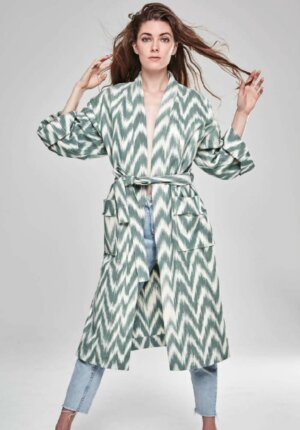 KIMONO ORNELLA Vert sapin