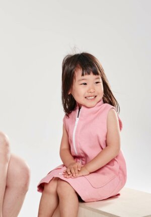 ROBE ENFANT « PIN’UP » Rose